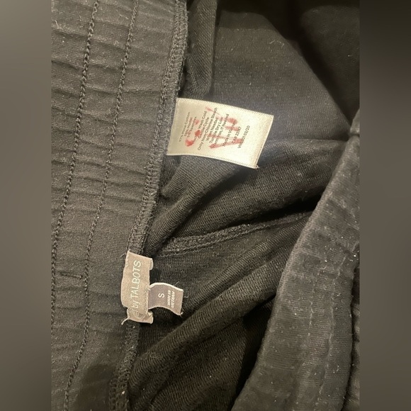 BLACK Talbots Sweatpants Small - Picture 2 of 4